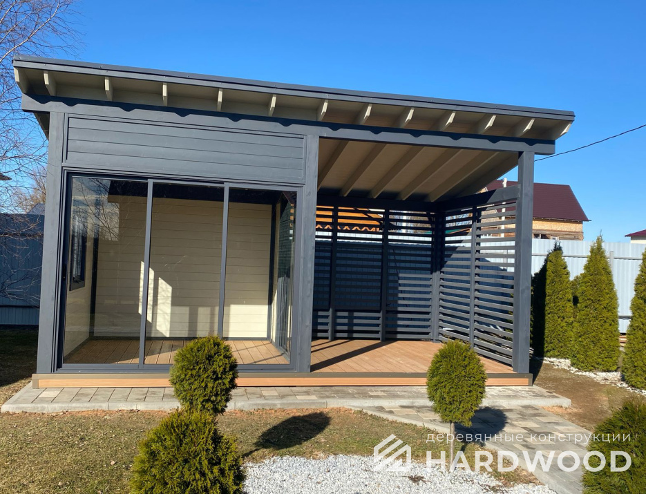 Скандинавская беседка из дерева №93 - фото 2243