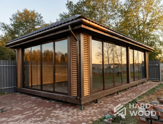 Беседка с четырехскатной крышей №94 - фото 2249